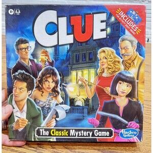 Hasbro‎ Clue The Classic Mystery Board Game W/ Fun Activity Sheet Family Night
